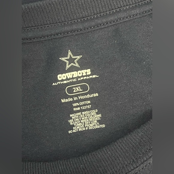 Dallas Cowboys Property Of T-Shirt NWT Men’s 2XL Navy Blue- Brand NEW - Picture 7 of 8